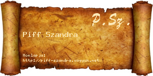 Piff Szandra névjegykártya